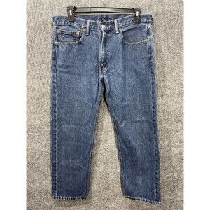 Levis 505 Jeans Men’s 36x29 Blue Regular Straight Leg Denim Medium Wash